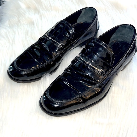 🎥GUCCI🎥Men’s Patent Leather Loafers🎥 Size 11.5 - Picture 3 of 12